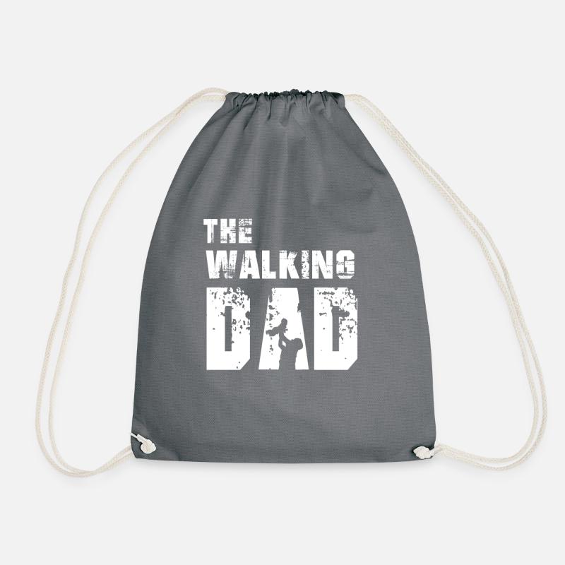 The Walking Dad - Turnbeutel - Grau