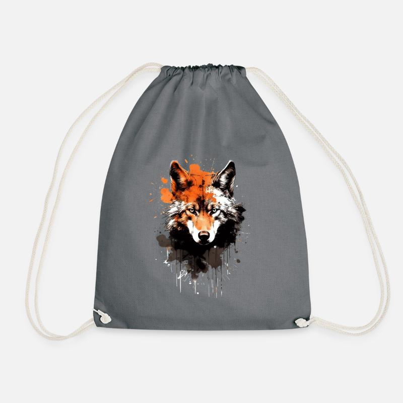 wolf - Turnbeutel - Grau