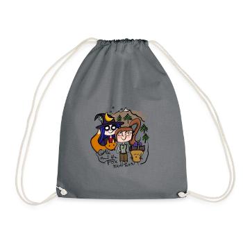 Cutie and the Fox - Hiking Team - Turnbeutel - Grau - Vorne