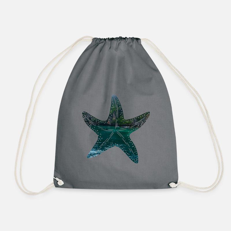 Starfish Thailand - Drawstring Bag - grey