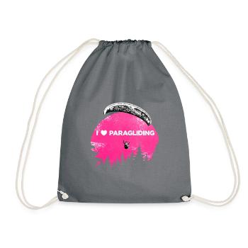 Carinthian Paragliders Paragliding Sunset - Drawstring Bag - grey - Front