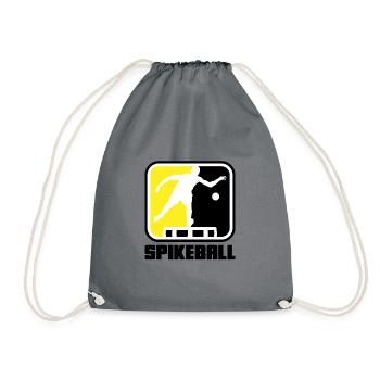 Roundnet Spike Ball Spikeball Fun - Turnbeutel - Grau - Vorne