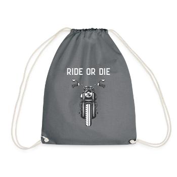 Rouler ou mourir - Sac de sport léger - gris - Devant