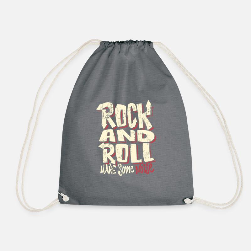Rock and Roll - Turnbeutel - Grau