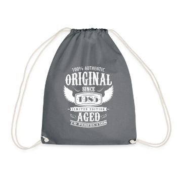 Original 1985 vintage vintage anniversaire rétro - Sac de sport léger - gris - Devant