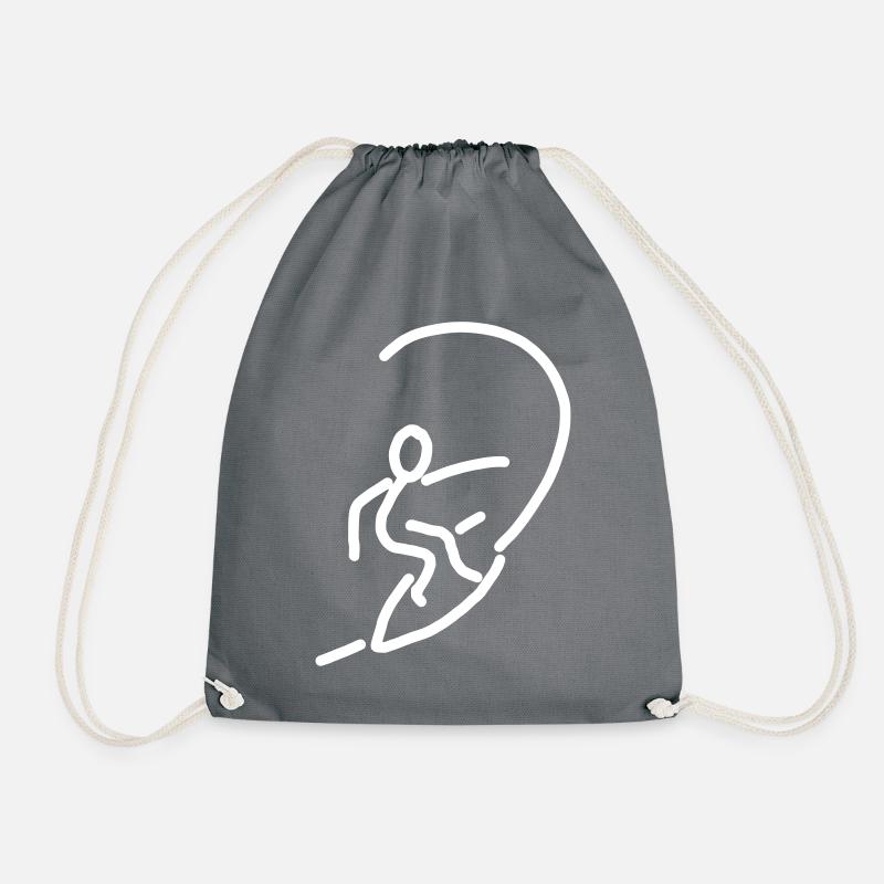 iYpsilon Surfer Welle - Turnbeutel - Grau