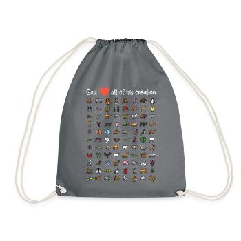 Dieu aime toute sa création - Sac de sport léger - gris - Devant
