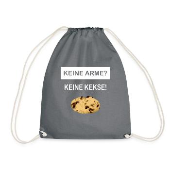 Pas de bras Pas de biscuits - Sac de sport léger - gris - Devant