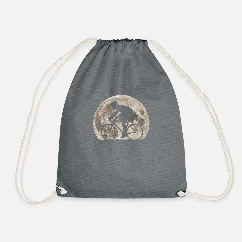 Rennrad Mond - Turnbeutel - Grau