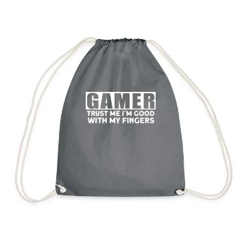 T-shirt de jeu vidéo Funny Gamer - Sac de sport léger - gris - Devant