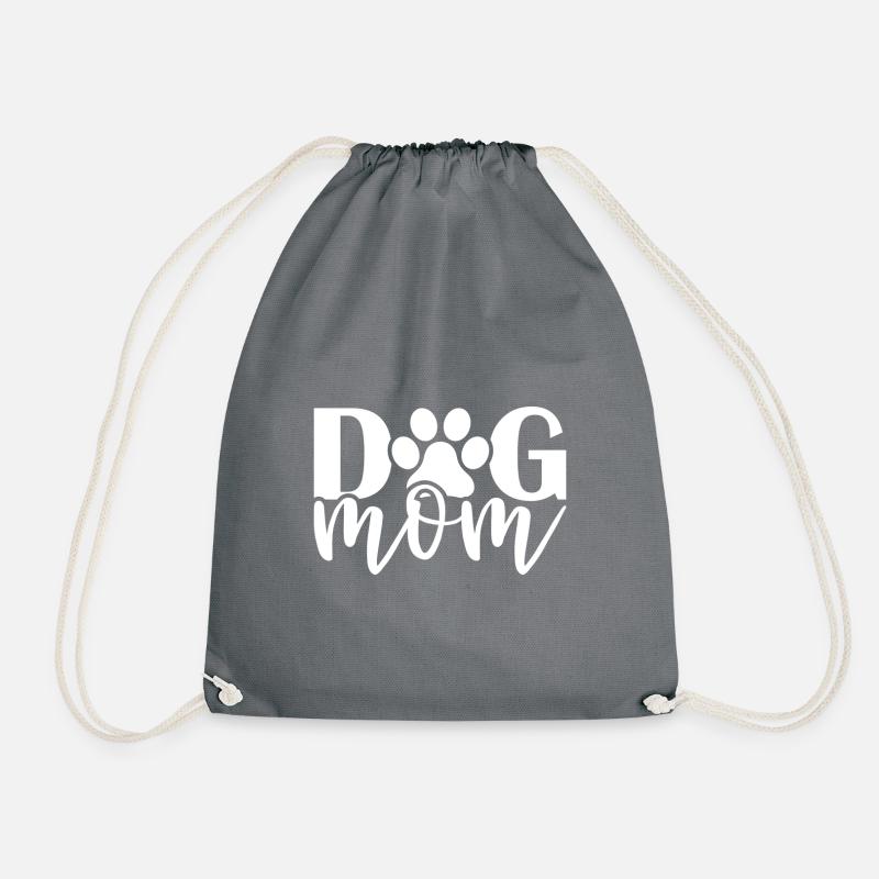 DOG mom - Turnbeutel - Grau