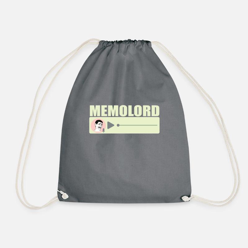 Memolord Voice Messages Audio Files - Drawstring Bag - grey