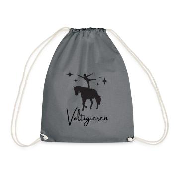 Voltigieren - Turnbeutel - Grau - Vorne