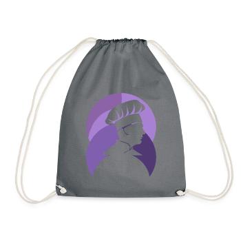 Cooking -starred chef - Drawstring Bag - grey - Front