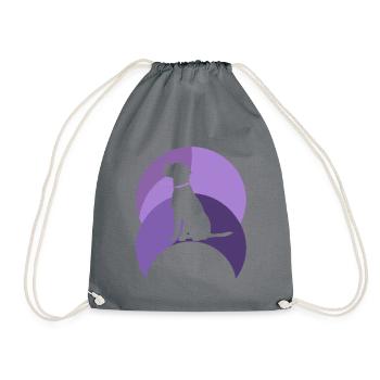 Dog Training Dog Trainer - Drawstring Bag - grey - Front