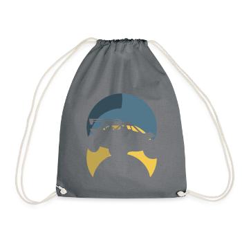 Voiture de sport Voiture de course - Sac de sport léger - gris - Devant