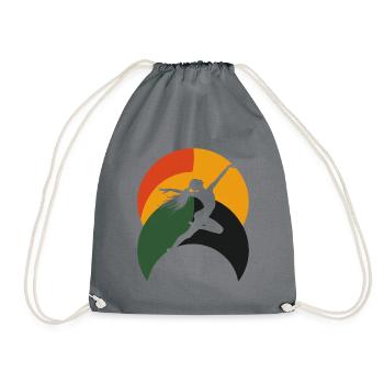 Gymnastics Gymnastics Training Gymnasts - Drawstring Bag - grey - Front