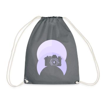 Photographe photographiant un appareil photo numérique - Sac de sport léger - gris - Devant