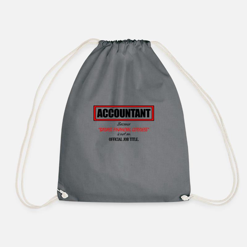 Accountant - Drawstring Bag - grey