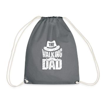 Le papa marche - Sac de sport léger - gris - Devant