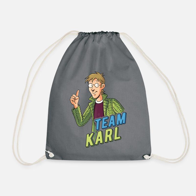 TKKG Team Karl Vierstein - Turnbeutel - Grau