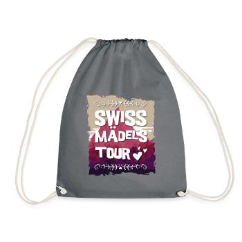 Swiss Mädels Tour - Turnbeutel - Grau - Vorne