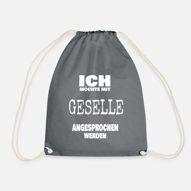 Ansprache mit Geselle - Turnbeutel - Grau