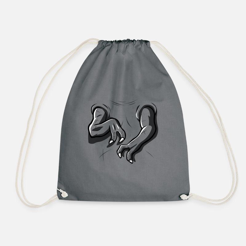 T-Rex Arme - Turnbeutel - Grau