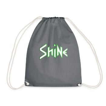 SHINE GREEN SUN 1980s NEON 16-Bit Design - Turnbeutel - Grau - Vorne