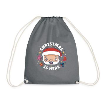 Noël est arrivé! Père Noël - Sac de sport léger - gris - Devant