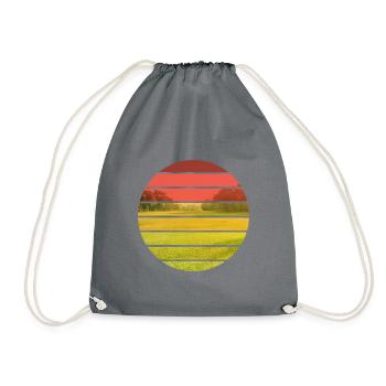 Murmure de pelouse jardin fleurs nature - Sac de sport léger - gris - Devant