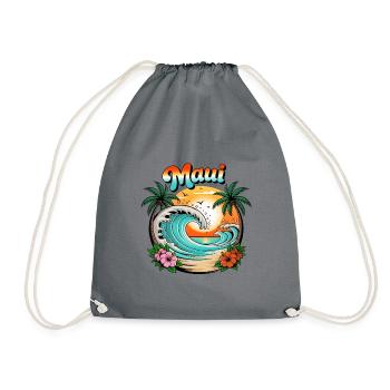 Palmiers de la plage de Maui Hawaï - Sac de sport léger - gris - Devant