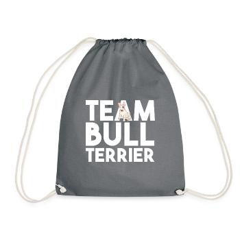 Chien Bull Terrier - Sac de sport léger - gris - Devant