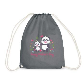 happy Mothersday - Turnbeutel - Grau - Vorne