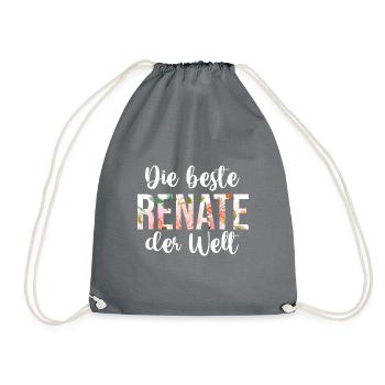 Renate - Turnbeutel - Grau - Vorne