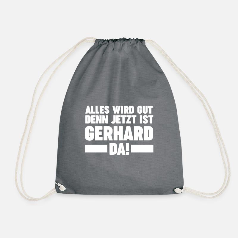 Gerhard - Turnbeutel - Grau