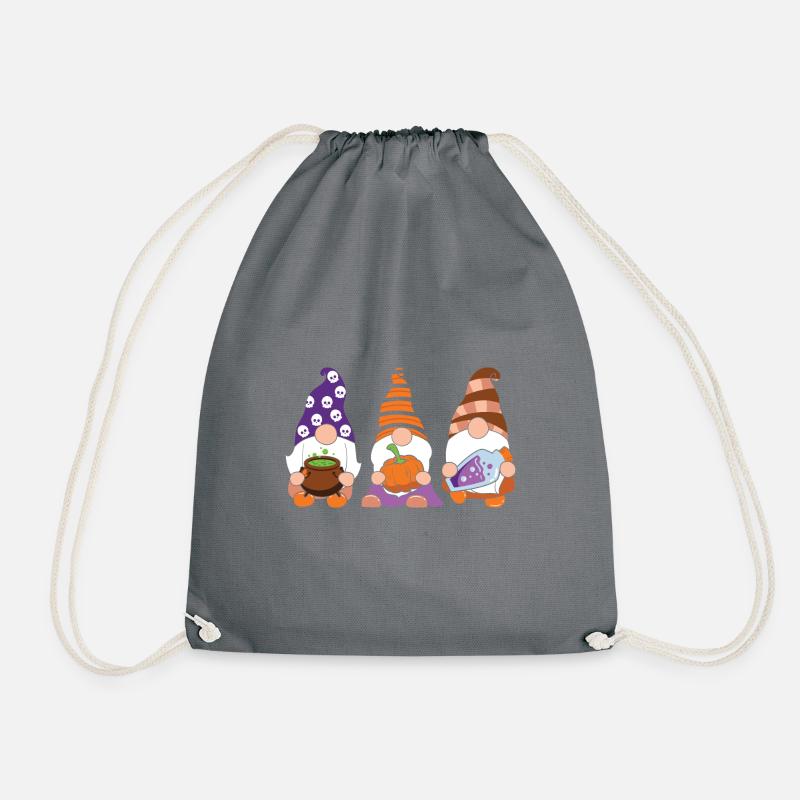 Halloween Gnome - Turnbeutel - Grau