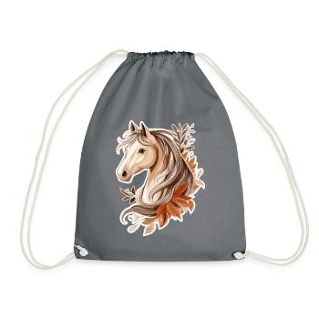 Cheval Automne - Sac de sport léger - gris - Devant