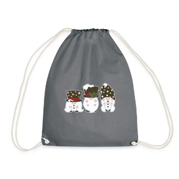 Noël Noël Gnomies - Sac de sport léger - gris - Devant