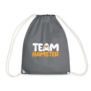 Nagetier Hamsterbesitzer Hamster - Turnbeutel - Grau - Vorne