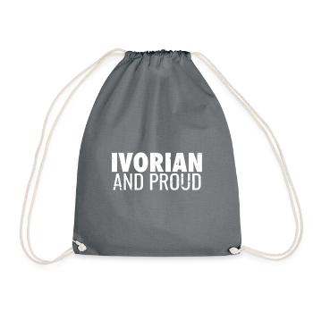 Ivoirien Et Fier Vintage Côte D’ivoire - Sac de sport léger - gris - Devant