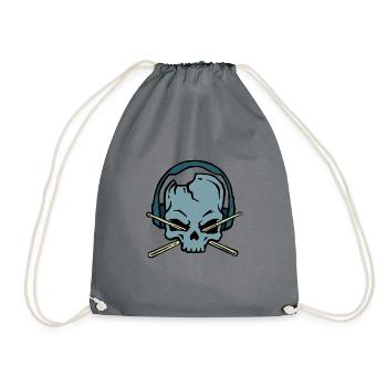 Drummer Baguettes Band Loud Metal Rock cadeau - Sac de sport léger - gris - Devant
