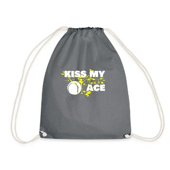 Tennis Embrassez ma chemise de batte de joueur de tennis d'Ace - Sac de sport léger - gris - Devant