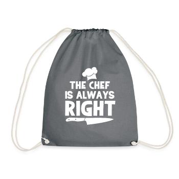 Chef - Chef T-Shirt - Chef - Chef - Drawstring Bag - grey - Front