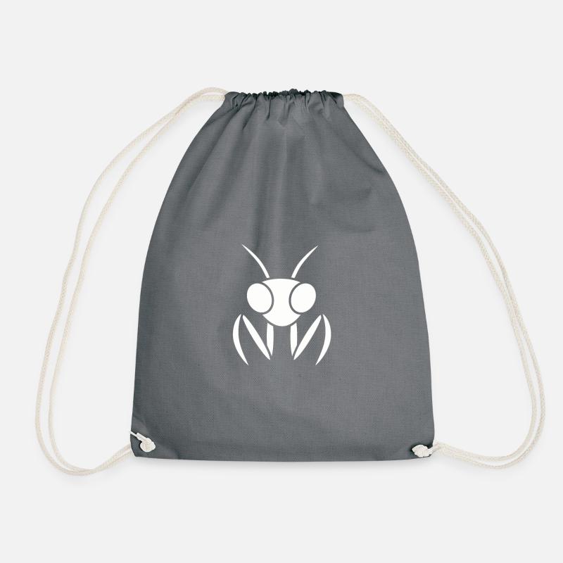 Gottesanbeterin - Logo Alien - Turnbeutel - Grau