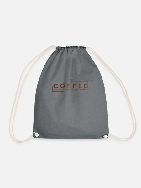 Coffee - Turnbeutel - Grau