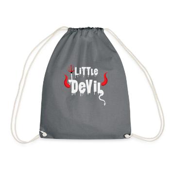Petit diable Halloween - Sac de sport léger - gris - Devant
