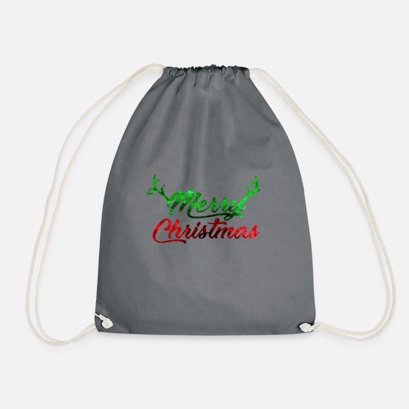 Merry Christmas - Turnbeutel - Grau