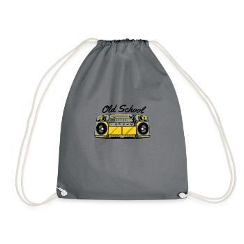 Old School Boom Box Pour Musique Hip Hop - Sac de sport léger - gris - Devant