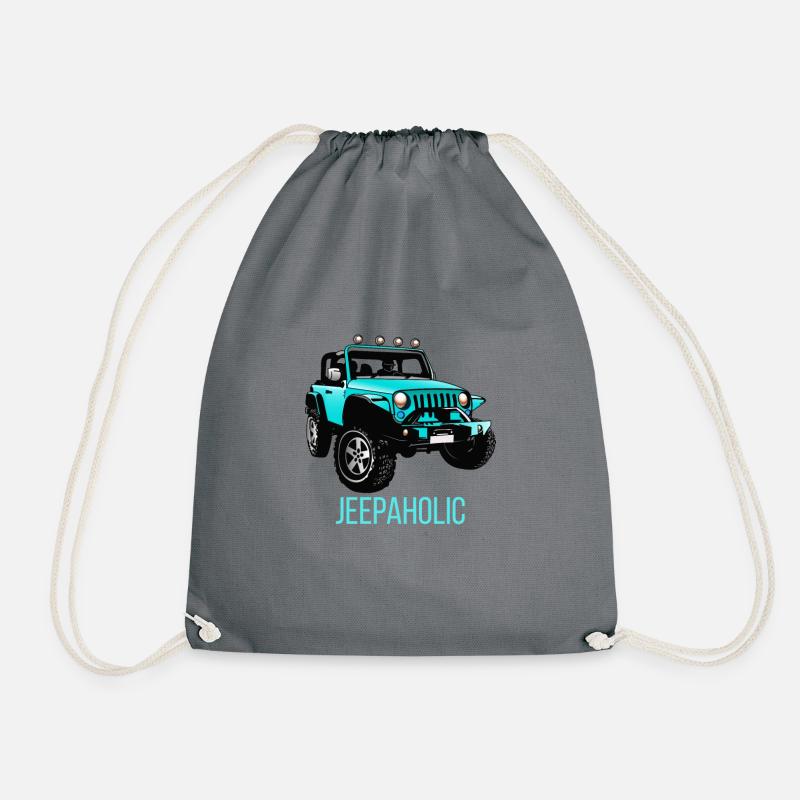Jeeps Jeepaholic Gift - Drawstring Bag - grey